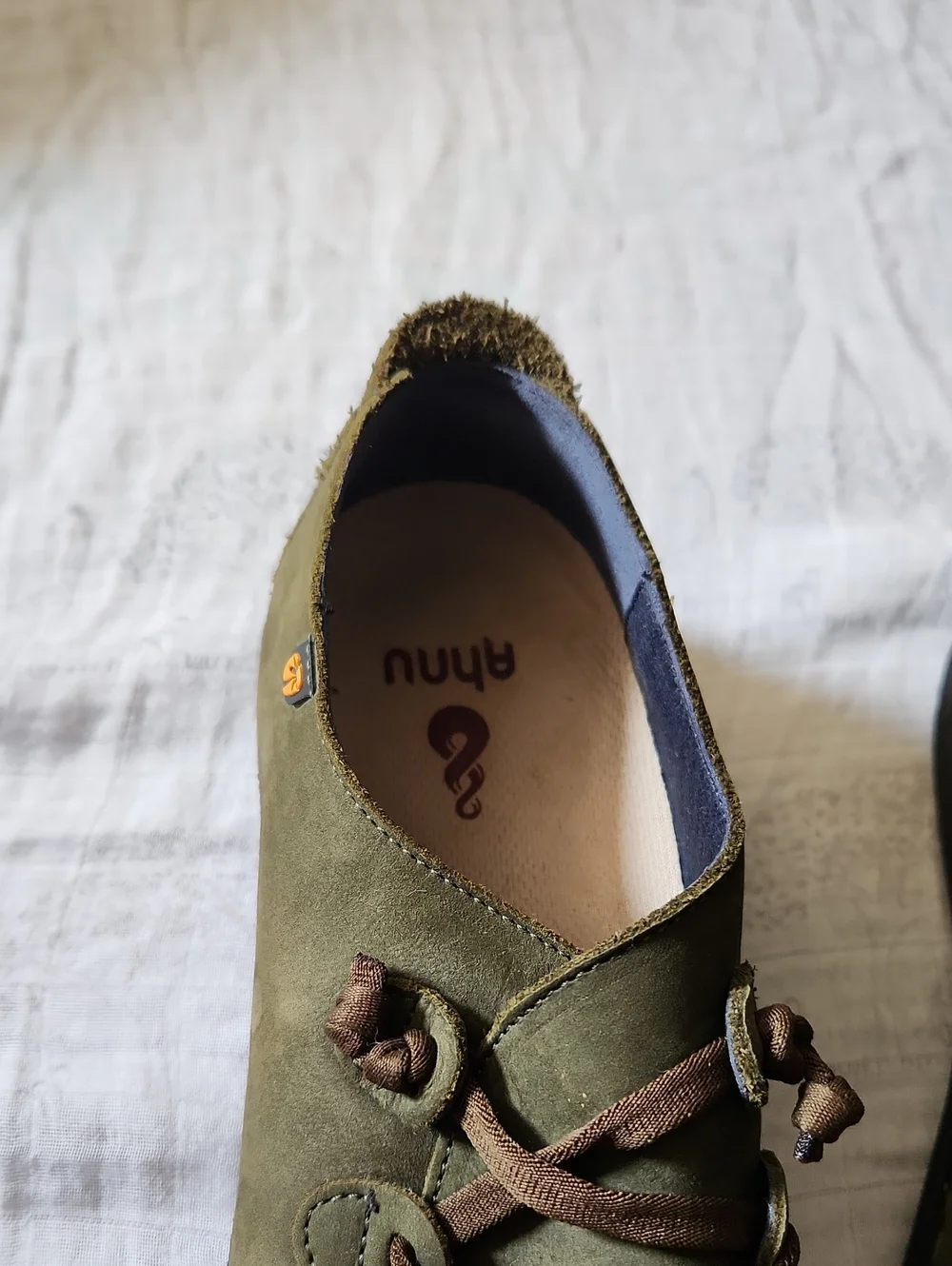 Jungla Elastic Loop Lacing Olive Green Suede Women's Shoes Size 40/9.5
